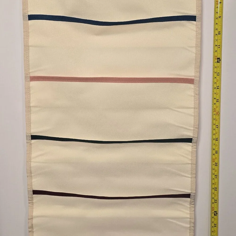 Hanging Wall File Folder Organizer(2 PACK) 6 Pockets and grommets for hanging
